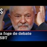 Lula amarela e diz que não vai ao debate do SBT com Bolsonaro