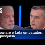 Nova pesquisa contraria Datafolha e Ipec e dá empate técnico entre Bolsonaro e Lula