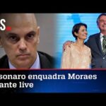 Bolsonaro manda duro recado a Moraes: Não mexa com a Michelle