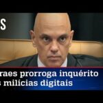 Moraes prorroga pela quinta vez inquérito do STF que apura supostas milícias digitais
