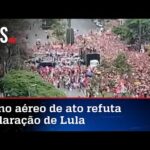 Imagens desmentem mar de gente relatado por Lula em ato em Belo Horizonte