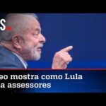 Lula se irrita nos bastidores e ofende assessor em debate