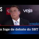 Bolsonaro antes do debate do SBT: O outro lado se esconde e se apoia em fake news