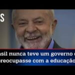 Ao lado de Haddad, Lula confessa que não se preocupou com a educação