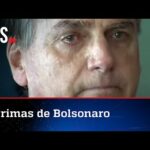 Bolsonaro chora durante evento militar em Brasília