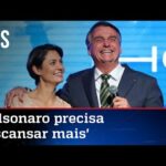 Michelle defende que Bolsonaro não volte agora dos EUA para Brasil