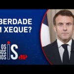 Emmanuel Macron quer cortar acesso às redes sociais durante protestos na França