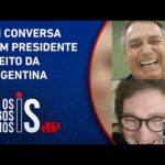 Jair Bolsonaro afirma que pretende ir à posse de Javier Milei