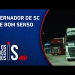 Caminhões com ajudas humanitárias recebem multas no Rio Grande do Sul